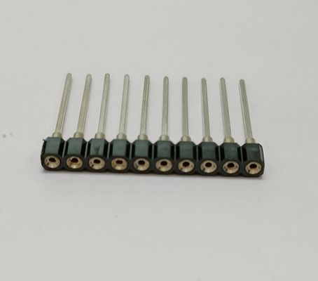 Terastor Round hole socket/Female Header 2.54mm 1*10P Rectangular pin